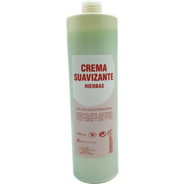 Crema suavizante de hierbas.